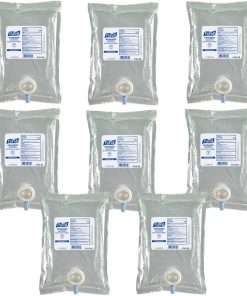 PURELL&reg; Hand Sanitizer Gel - Fragrance-free Scent - 33.8 fl oz (1000 mL) - Kill Germs - Hand, Skin - Clear - Dye-free, Fragrance-free, Unscented, Bio-based - 8 / Carton