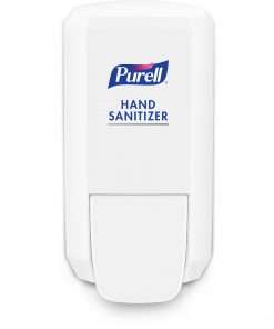PURELL&reg; CS2 Hand Sanitizer Dispenser (4141-06) for CS2 Hand Sanitizer Refills - Manual - 1.06 quart Capacity - Durable, Wall Mountable, Compact, Push Button - White - 1Each