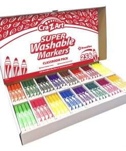 Cra-Z-Art Super Washable Broadline Markers Pack - Broad Marker Point - Multi - 256 / Box