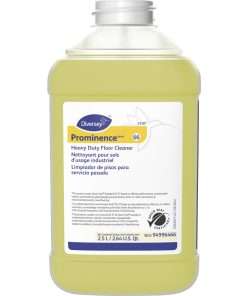 Diversey Prominence Heavy Duty Floor Cleaner - Liquid - 84.5 fl oz (2.6 quart) - Citrus Scent - 2 / Pack - Yellow
