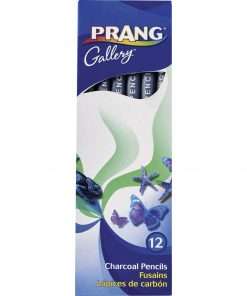 Prang Charcoal Pencils - Black Lead - 12 / Pack