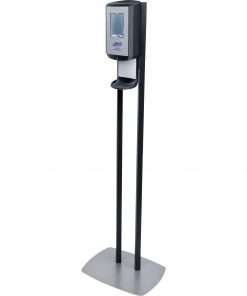 PURELL&reg; CS6 Dispenser Floor Stand - 5" Height x 13.5" Width - Freestanding - ABS Plastic - Gray