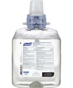 PURELL&reg; PCMX Antimicrobial E2 Foam Handwash - Light Floral Scent - 42.3 fl oz (1250 mL) - Oil Remover, Soil Remover, Kill Germs - Hand, Food Processing Industry - Dye-free, Fragrance-free - 4 / Carton
