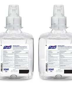 PURELL&reg; CS6 PCMX Antimicrobial E2 Hand Foam - Light Floral Scent - 40.6 fl oz (1200 mL) - Kill Germs, Bacteria Remover, Soil Remover, Oil Remover - Food Processing Industry, Hand - Dye-free, Fragrance-free, Hygienic - 2 / Carton