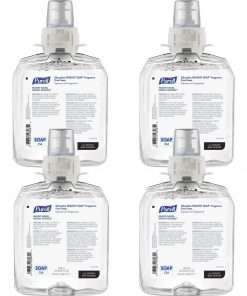 PURELL&reg; CS4 Dispenser Fragrance Free Foam Healthy Soap - Fresh Fruit Scent - 42.3 fl oz (1250 mL) - Dirt Remover, Kill Germs - Hand, Skin, School - Fragrance-free, Dye-free - 4 / Carton