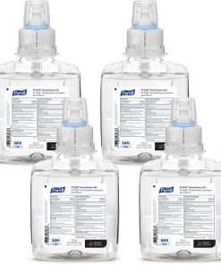 PURELL&reg; VF PLUS Hand Sanitizer Gel Refill - Clean Scent - 40.6 fl oz (1200 mL) - Kill Germs, Bacteria Remover - Hand, Restaurant, Cruise Ship - Quick Drying, Fragrance-free, Dye-free, Hygienic - 4 / Carton