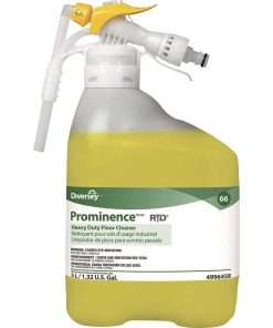 Diversey Prominence Heavy Duty Floor Cleaner - Concentrate - 169.1 fl oz (5.3 quart) - Fruity, Citrus Scent - 1 Each - Yellow