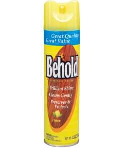 Diversey Behold Lemon Furniture Polish - Ready-To-Use Aerosol - 12.5 fl oz (0.4 quart) - Lemon Scent - 6 / Carton - Clear