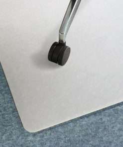 Floortex Revolutionmat Chairmat - Floor, Pile Carpet - 57" Length x 46" Width - Rectangle - Polypropylene - White