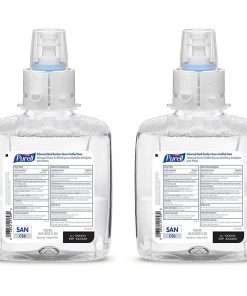 PURELL&reg; Hand Sanitizer Foam Refill - Fragrance-free Scent - 40.6 fl oz (1200 mL) - Pump Bottle Dispenser - Kill Germs - Hand, Healthcare - Hygienic, Bio-based, Dye-free - 2 / Carton