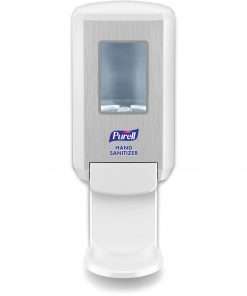 PURELL&reg; CS4 Hand Sanitizer Dispenser - Manual - 1.27 quart Capacity - Wall Mountable, Durable, Refillable, Site Window, Locking Mechanism - White - 1 / Carton