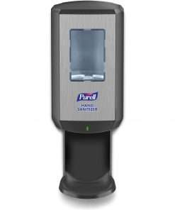 PURELL&reg; CS6 Hand Sanitizer Dispenser - Automatic - 1.27 quart Capacity - Support 4 x C Battery - Wall Mountable, Refillable, Site Window, Locking Mechanism, Touch-free - Graphite - 1 / Carton