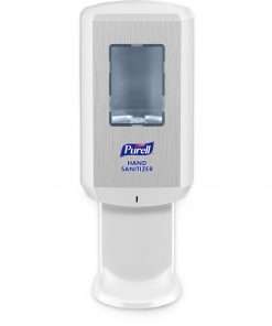 PURELL&reg; CS6 Hand Sanitizer Dispenser - Automatic - 1.27 quart Capacity - Support 4 x C Battery - Wall Mountable, Refillable, Site Window, Locking Mechanism, Touch-free - White - 1 / Carton