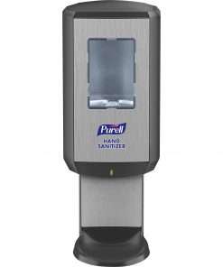 PURELL&reg; CS8 Hand Sanitizer Dispenser - Automatic - 1.27 quart Capacity - Wall Mountable, Refillable, Site Window, Touch-free - Graphite - 1 / Carton