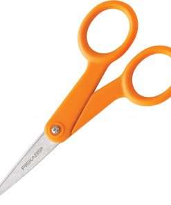 Fiskars Micro-Tip Scissors - Left/Right - Stainless Steel - Micro Tip - Black - 1 / Each