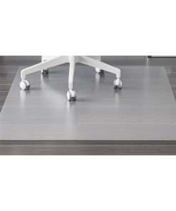 Deflecto EconoMat PLUS Antimicrobial Hard Floor Chair Mat - Hard Floor, Hardwood Floor, Tile Floor, Laminate Floor, Linoleum Floor, Concrete - 53" Length x 45" Width - Rectangle - Vinyl - Clear