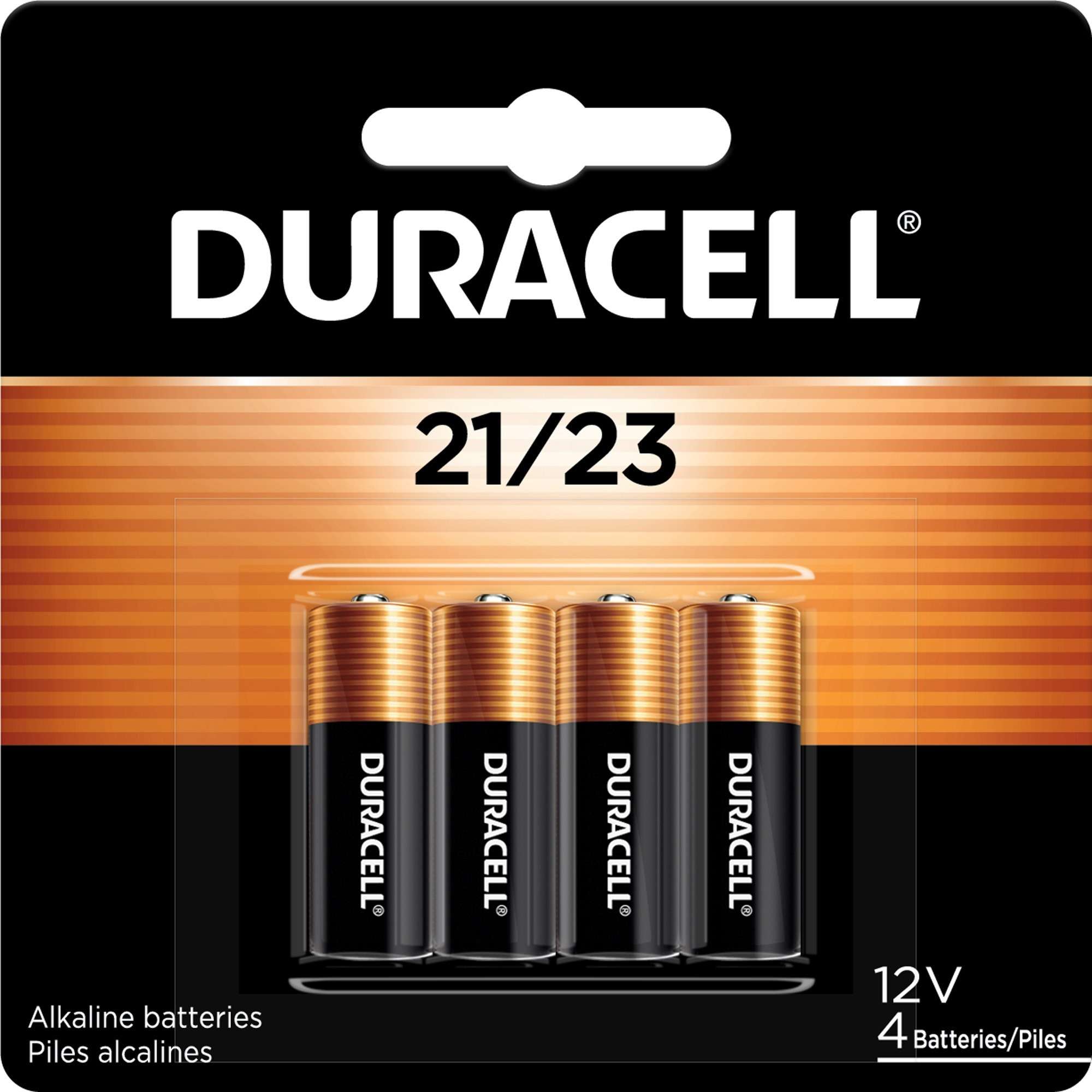 Duracell MN21 12-Volt Alkaline Battery - For Car Alarm, Keyfob Transmitter, GPS Device, Remote Control, Child Locator - Battery Rechargeable - 12 V DC - 1 / Each