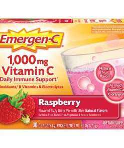 Emergen-C Raspberry Vitamin C Drink Mix - For Immune Support - Fruit, Raspberry - 1 / Each