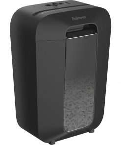 Fellowes Powershred LX70 11 Sheet Cross-Cut Shredder - Cross Cut - 11 Per Pass - for shredding Staples, Paper Clip, Credit Card, Junk Mail - 0.156" x 1.438" Shred Size - P-4 - 5 Minute Run Time - 30 Minute Cool Down Time - 4.80 gal Wastebin Capacity - Black