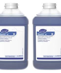 Diversey Glance HC Glass/MultiSurface Cleaner - Ready-To-Use/Concentrate Liquid - 84.5 fl oz (2.6 quart) - Ammonia ScentBottle - 2 / Carton - Blue