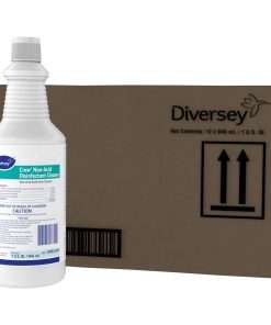 Diversey Crew Non-Acid Disinfectant Cleaner - Ready-To-Use Liquid - 32 fl oz (1 quart) - Fresh ScentBottle - 12 / Carton - Blue