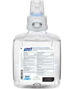 PURELL&reg; Hand Sanitizer Foam Refill - 40.6 fl oz (1200 mL) - Dirt Remover, Kill Germs - Hand, Healthcare, Skin - Fragrance-free, Dye-free, Bio-based - 2 / Carton