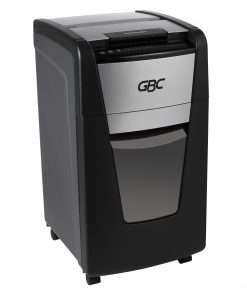GBC AutoFeed+ Small Office Shredder, 230X, Super Cross-Cut, 230 Sheets - Continuous Shredder - Super Cross Cut - 10 Per Pass - for shredding Credit Card, Paper Clip, Staples, Paper - P-4 - 30 Minute Run Time - 16 gal Wastebin Capacity - Black