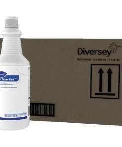 Diversey Crew Super Blue Acid Bowl Cleaner - Ready-To-Use Liquid - 32 oz (2 lb) - Citrus ScentBottle - 12 / Carton - Blue
