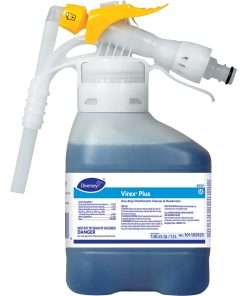 Diversey Virex Plus Disinfectant Cleaner - Ready-To-Use/Concentrate Liquid - 50.7 fl oz (1.6 quart) - Surfactant Scent - 2 / Carton - Blue