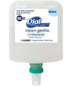 Dial Professional Clean and Gentle Antibacterial Foaming Hand Wash - 57.5 fl oz (1700 mL) - Bacteria Remover, Odor Remover - Skin, Hand - Fragrance-free, Dye-free - 1 Each