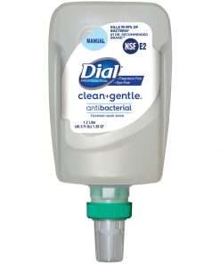 Dial FIT Refill Clean+ Foaming Hand Wash - 40.6 fl oz (1200 mL) - Bacteria Remover, Odor Remover - Skin, Hand - Fragrance-free, Dye-free - 3 / Carton
