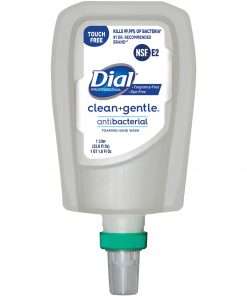 Dial FIT TF Refill Clean+ Foaming Hand Wash - 33.8 fl oz (1000 mL) - Bacteria Remover, Odor Remover - Skin, Hand - Fragrance-free, Dye-free - 3 / Carton