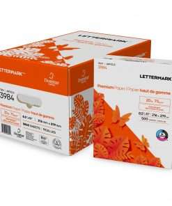 Lettermark Premium Inkjet, Laser Copy & Multipurpose Paper - White - 96 Brightness - Letter - 8 1/2" x 11" - 20 lb Basis Weight - 75 g/m² Grammage - 5000 / Carton - SFI - ColorLok Technology, Jam-free, Acid-free, Elemental Chlorine-free