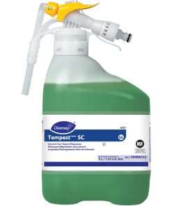 Diversey Tempest SC Solvent-Free Degreaser - Concentrate Liquid - 169.1 fl oz (5.3 quart) - Surfactant Scent - 1 / Carton - Green
