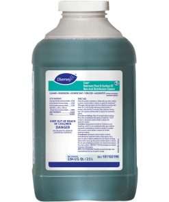 Diversey Crew Restroom Disinfectant Cleaner - Liquid - 84.5 fl oz (2.6 quart) - Fresh ScentBottle - 2 / Carton - Green