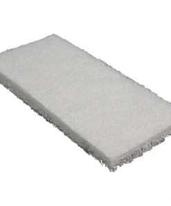 Genuine Joe Utility Pad - 1Each - Rectangle - 4.50" Width - Multipurpose, Multi Surface - White