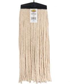 Genuine Joe Screw Mophead - Cotton - White