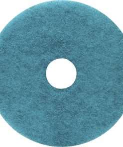 Genuine Joe Burnish Floor Pad - 5/Carton - Round x 17" Diameter - Floor - 1200 rpm to 3000 rpm Speed Supported - Resin, Fiber - Blue