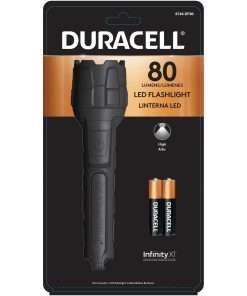 Duracell Rubber LED Flashlight - AAA - Rubber - Black