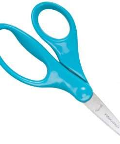 Fiskars 5" Pointed-tip Kids Scissors - 5" Overall LengthSafety Edge Blade - Pointed Tip - Turquoise - 1 / Each
