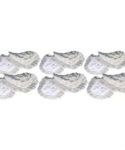 Genuine Joe Dust Mop Head Refill - 72" Width x 5" Depth - Yarn, Cotton, Synthetic - White