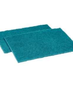 Genuine Joe Medium-duty Scouring Pad - 3.5" Width x 3.5" Depth - 20/Carton - Polyester Blend - Green
