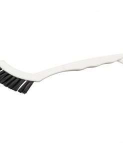Genuine Joe Hand Held Grout Brush - Nylon Bristle - 8" Handle Length - Plastic Handle - 1 Each - Black, White