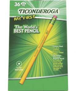 Ticonderoga My First Wood Pencil - #2 Lead - Yellow Wood Barrel - 36 / Pack