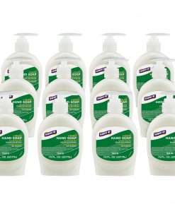Genuine Joe Lotion Soap - 7.5 fl oz (221.8 mL) - Pump Bottle Dispenser - Hand, Skin - White - Anti-irritant - 12 / Carton