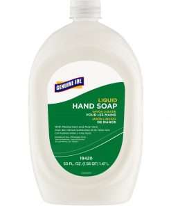 Genuine Joe Lotion Soap - 50 fl oz (1478.7 mL) - Bottle Dispenser - Hand, Skin - White - Anti-irritant - 1 Each