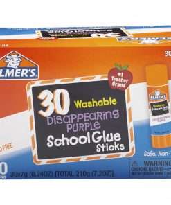 Elmer's Disappearing Purple School Glue Sticks - 0.24 fl oz - 30 / Box - Purple