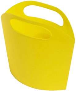 Deflecto Antimicrobial Kids Mini Tote Yellow - External Dimensions: 8" Width x 5.4" Depth x 2" Height - Plastic - Yellow - For Art Supplies, Crayon