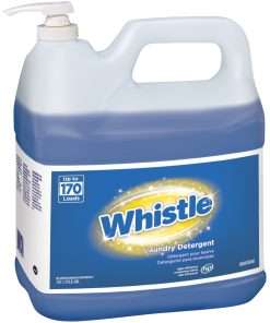 Diversey Whistle Laundry Detergent - Concentrate Liquid - 256 fl oz (8 quart) - Floral Scent - 2 / Carton - Blue