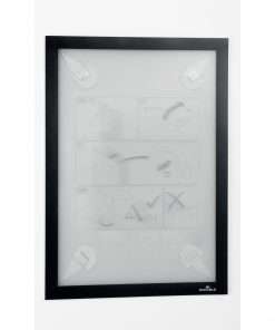 DURABLE DuraFrame Wallpaper - 8.50" x 11" Frame Size - Wall Mountable - Horizontal, Vertical - Sturdy, Anti-glare - 1 Each - Black